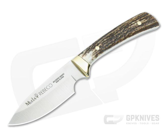 Muela Rebeco Drop Point Fixed Blade Genuine Stag REBECO-9A - MU-REBECO-9A