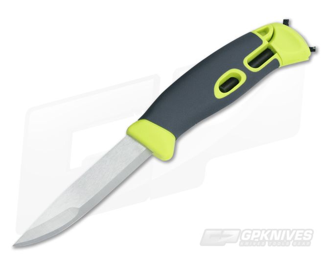 Light My Fire Mora FireKnife with Integral FireSteel Lime - LMF-S-FK-LIME