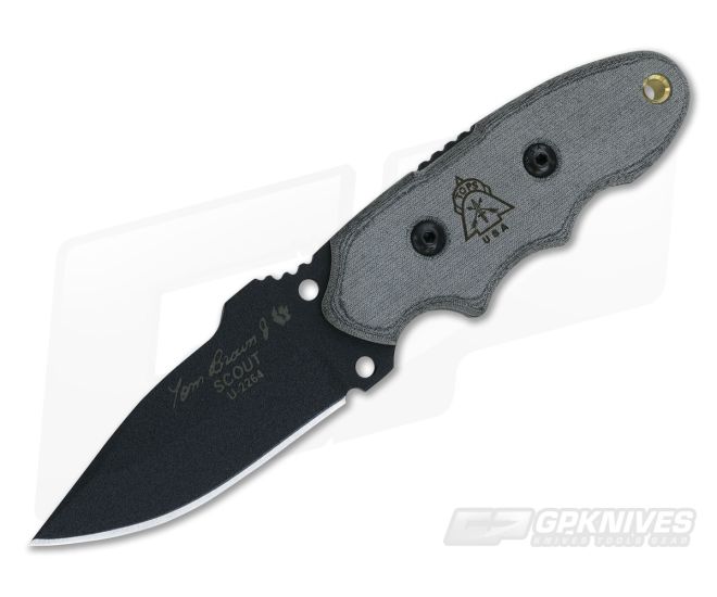 TOPS Tom Brown Tracker Scout Black Micarta - TP-S010