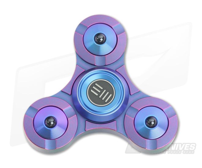 WE Knife Co S02A Titanium Fidget Spinner Blue-Purple - WE-S02A