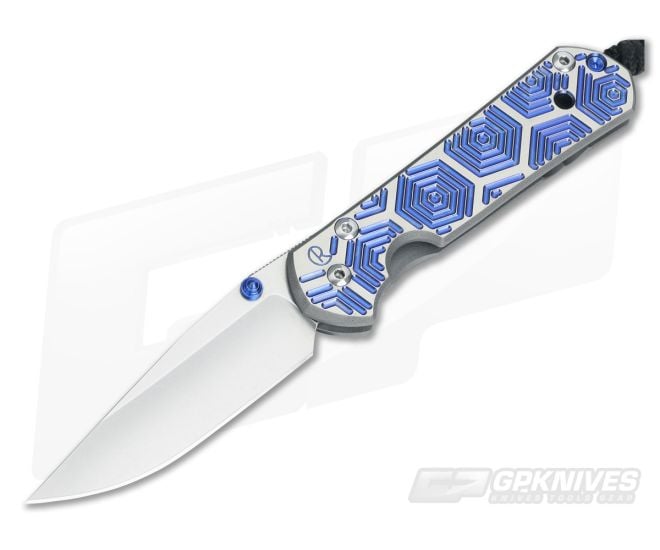 Chris Reeve Small Sebenza 21 CGG Hex Blue - CRK-S21-1042