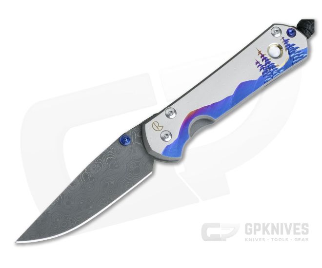 Chris Reeve Small Sebenza 21 Nichols Damascus Night Sky with Mother of Pearl - CRK-S21-1058-10