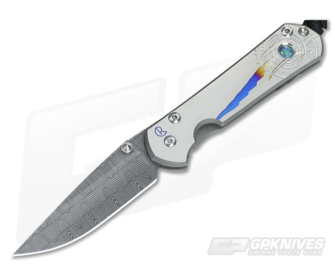 Chris Reeve Small Sebenza 21 Unique Graphic Damascus 1062 - CRK-S21-1062