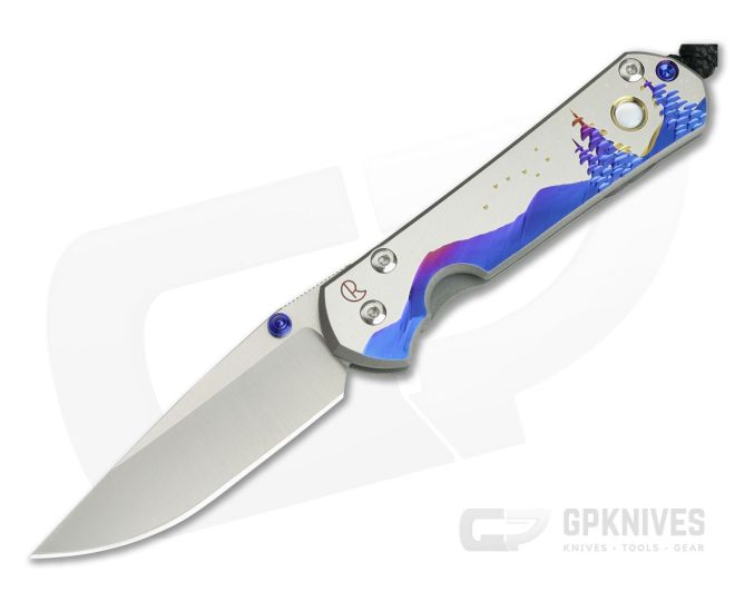 Chris Reeve Small Sebenza 21 "Big Dipper" Night Sky with Mother of Pearl Cabochon 1112-010 - CRK-S21-1112-010