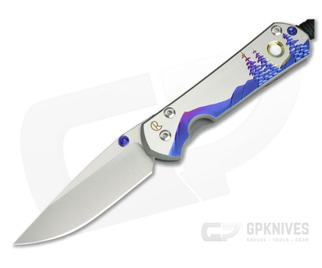 Chris Reeve Small Sebenza 21 Night Sky with Mother of Pearl Cabochon 1112-014 - CRK-S21-1112-014