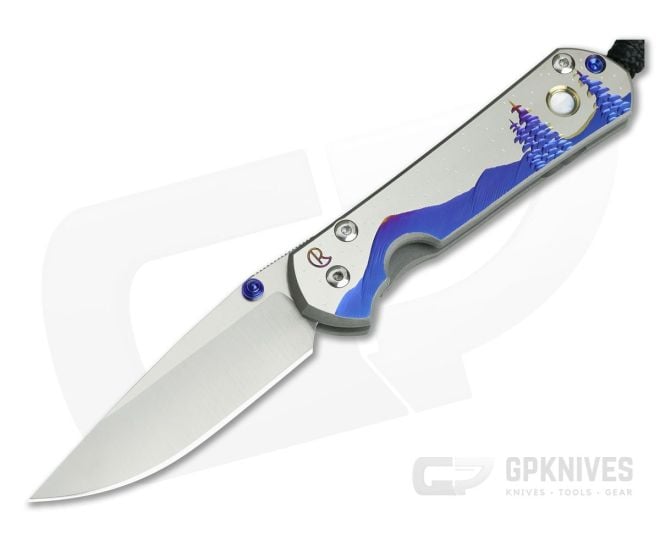 Chris Reeve Small Sebenza 21 Night Sky with Mother of Pearl Cabochon 1112-019 - CRK-S21-1112-019