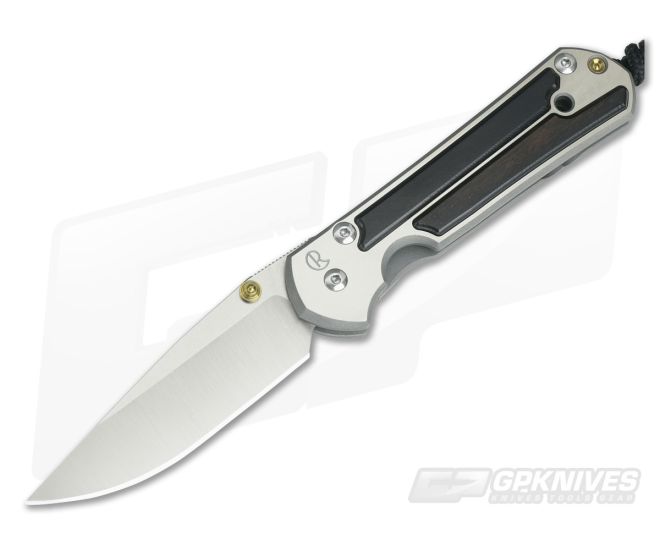 Chris Reeve Small Sebenza 21 Macassar Ebony Wood Inlays - CRK-S21-1116