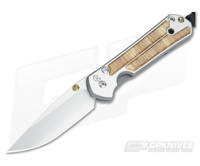 Chris Reeve Small Sebenza 21 Spalted Beech Wood Inlays 1162 - CRK-S21-1162