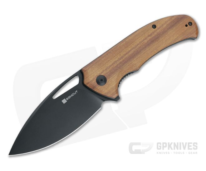 Sencut Phantara Liner Lock Guibourtia Wood Handles S23014-4 - SC-S23014-4