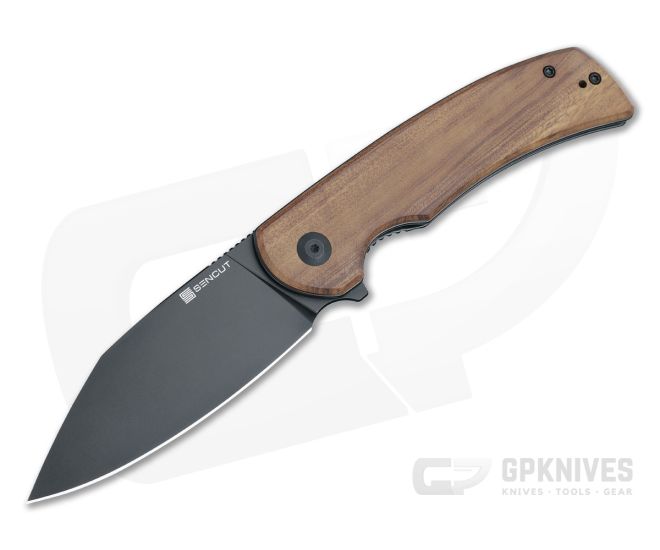 Sencut Omniform Liner Lock Guibourtia Wood Flipper Knife S23064-3 - SC-S23064-3