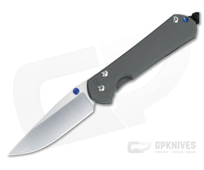 Chris Reeve Small Sebenza 31 Polished S45VN Blue Double Lugs Titanium Folder 006 - CRK-S31-1000-006