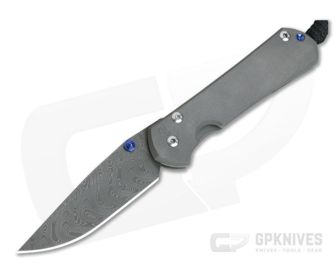 Chris Reeve Small Sebenza 31 Boomerang Damascus Drop Point 001 - CRK-S31-1002-001