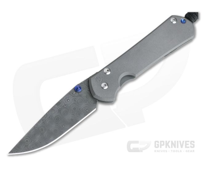Chris Reeve Small Sebenza 31 Raindrop Damascus Drop Point 001 - CRK-S31-1006-001