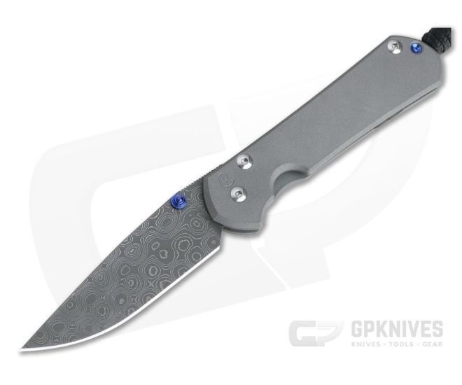 Chris Reeve Small Sebenza 31 Raindrop Damascus Drop Point 002 - CRK-S31-1006-002