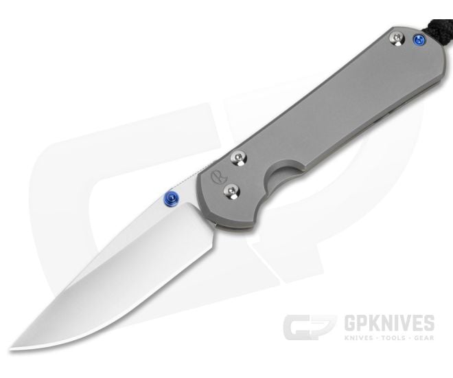 Chris Reeve Small Sebenza 31 Polished Drop Point Glass Blasted - CRK-S31-1016