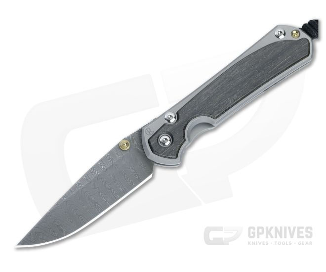 Chris Reeve Small Sebenza 31 Frame Lock Folder Bog Oak Inlays Ladder Damascus Drop Point S31-1104-002 - CRK-S31-1104-002