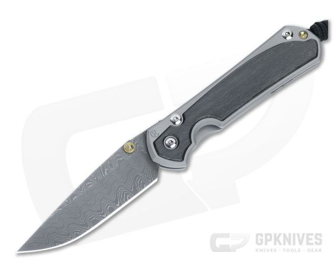 Chris Reeve Small Sebenza 31 Frame Lock Folder Bog Oak Inlays Ladder Damascus Drop Point S31-1104-003 - CRK-S31-1104-003
