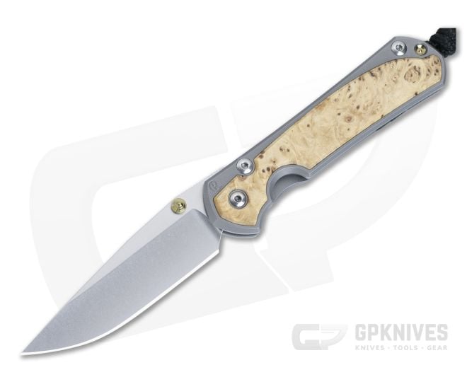 Chris Reeve Small Sebenza 31 Frame Lock Folder Box Elder Inlay MagnaCut Drop Point S31-1108-012 - CRK-S31-1108-012