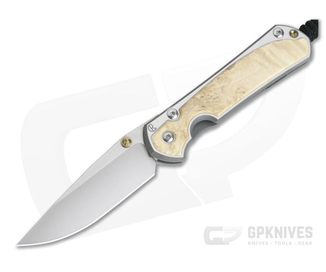 Chris Reeve Small Sebenza 31 Box Elder Inlay Drop Point - CRK-S31-1108