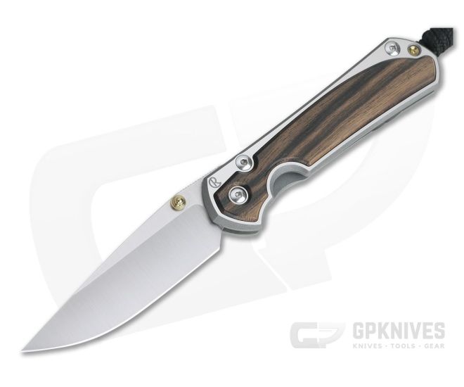 Chris Reeve Small Sebenza 31 Macassar Ebony Inlay Drop Point 001 - CRK-S31-1116-001