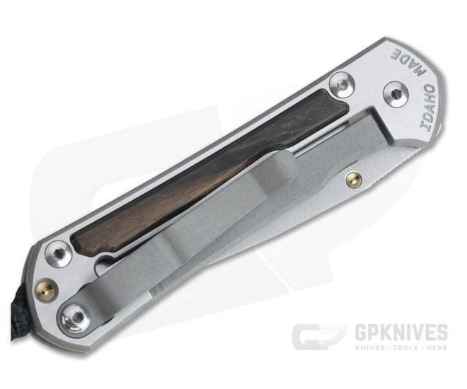 Chris Reeve Knives Small Sebenza 31 Macassar Ebony Inlay Drop