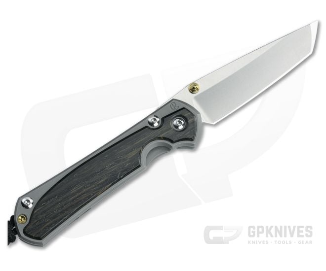 Chris Reeve Small Sebenza 31 Left Hand Tanto Bog Oak - CRK-S31-1131