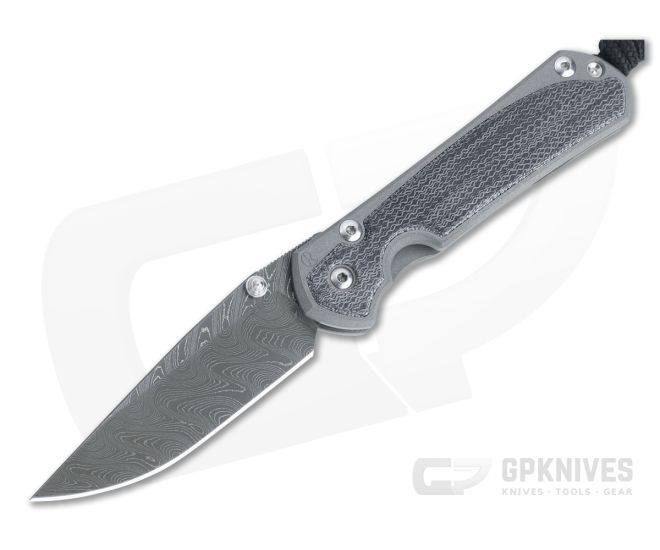 Chris Reeve Small Sebenza 31 Black Canvas Micarta Inlay Boomerang Damascus 001 - CRK-S31-1202-001