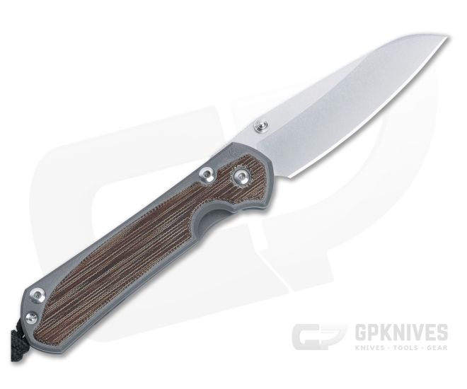 Chris Reeve Small Sebenza 31 Left Handed Frame Lock Natural Micarta Inlay MagnaCut Insingo S31-1223 - CRK-S31-1223