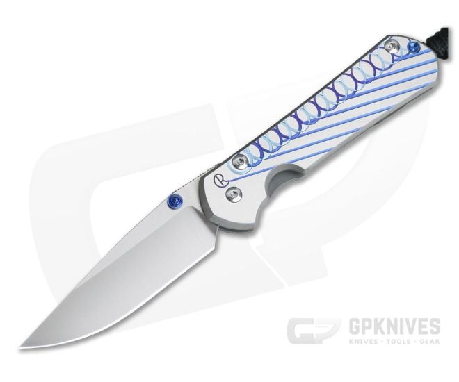 Chris Reeve Small Sebenza 31 Circles and Lines Unique Graphic Drop Point 001 - CRK-S31-1400-001