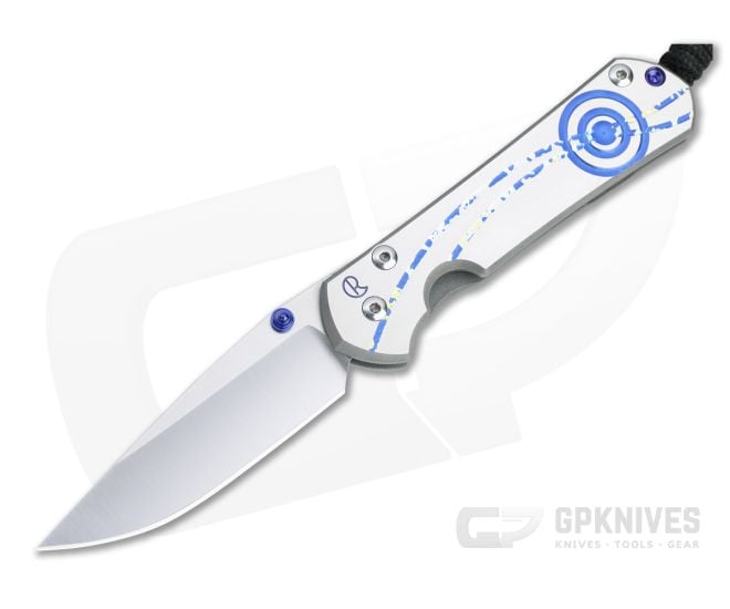 Chris Reeve Small Sebenza 31 S45VN Unique Graphic Titanium Folding Knife 009 - CRK-S31-1400-009