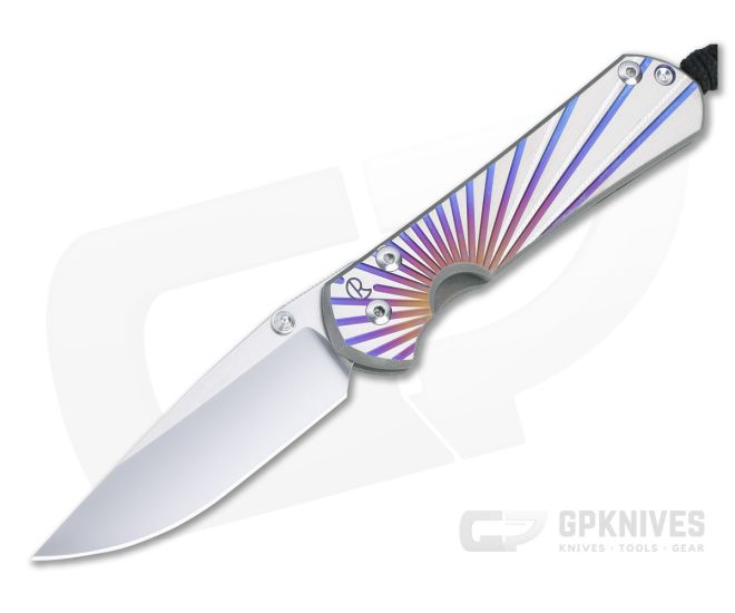 Chris Reeve Small Sebenza 31 S45VN Unique Graphic Titanium Folding Knife 013 - CRK-S31-1400-013