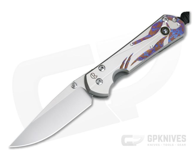 Chris Reeve Small Sebenza 31 Unique Graphic w/ Hematite Cabochon Drop Point 003 - CRK-S31-1408-003