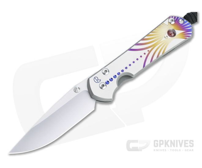 Chris Reeve Small Sebenza 31 S45VN Almandine Unique Graphic Folder 014 - CRK-S31-1408-014