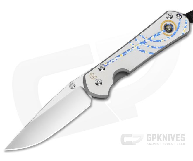 Chris Reeve Small Sebenza 31 Unique Graphic Pyrite Cabochon - CRK-S31-1408-0984-001