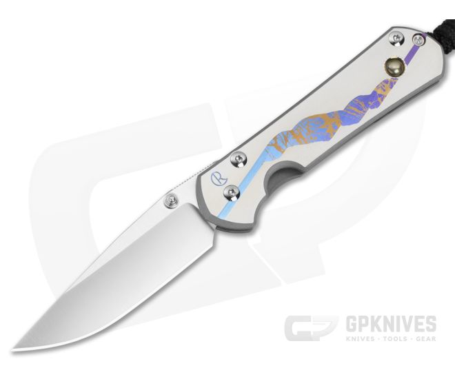 Chris Reeve Small Sebenza 31 Unique Graphic Pyrite Cabochon - CRK-S31-1408-0984