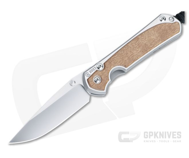 Chris Reeve Small Sebenza 31 GP Exclusive Annual Sapele Mahogany Polished MagnaCut Drop Point S31-1713 - CRK-S31-1713