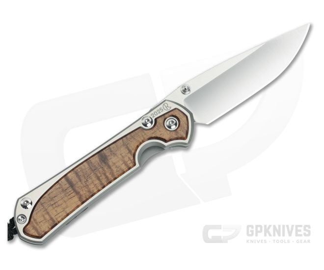 Chris Reeve Small Sebenza 31 Left Hand 2025 Annual Koa Wood - CRK-S31-1815