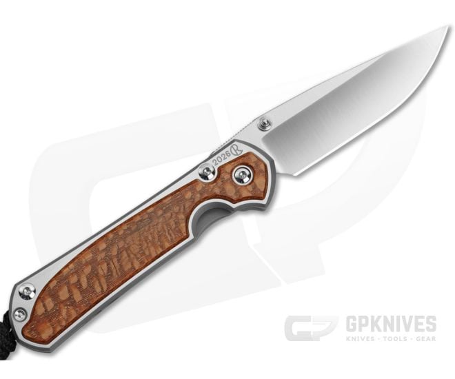 Chris Reeve Small Sebenza 31 Left Hand Annual 2026 Leopard Wood GPKNIVES Exclusive MagnaCut Folding Knife (2.99" Blade) S31-1846 - CRK-S31-1847