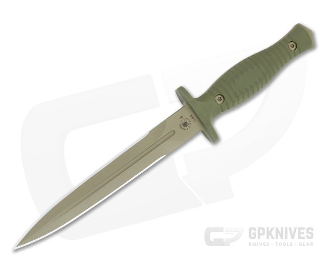Spartan George V-14 Dagger FDE Magnacut OD Green G10 - SB-SB27DEGRKYTN