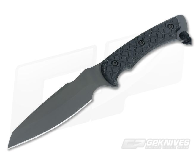 Spartan Hybris Black Fixed Blade Black MOLLE Sheath - SB-42BKBKNLBK