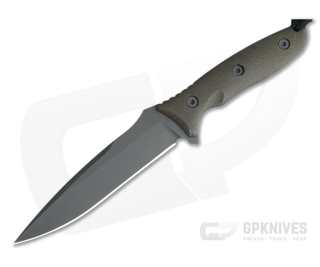 Spartan Blades Moros Black S45VN Green Canvas Micarta Kydex Sheath Fixed Blade 53BKGRKYBK - SB-53BKGRKYBK
