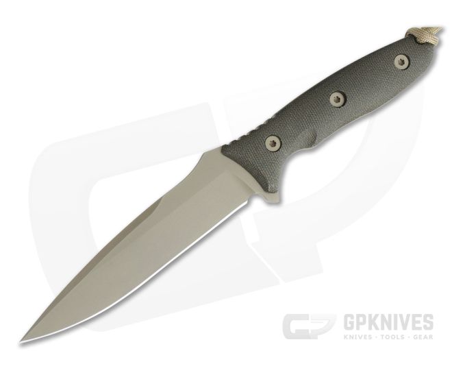 Spartan Blades Moros FDE S45VN Green Canvas Micarta Kydex Sheath Fixed Blade 53DEGRKYTN - SB-53DEGRKYTN