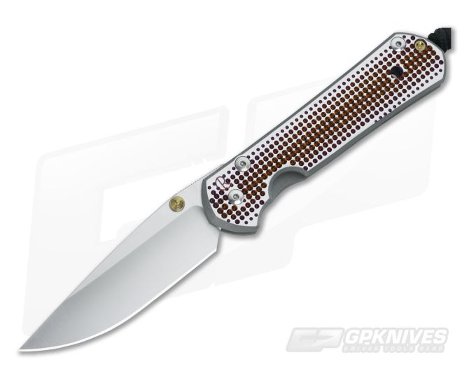 Chris Reeve Large Sebenza 21 Unique Graphic Amber Droplets - CRK-L21-X044