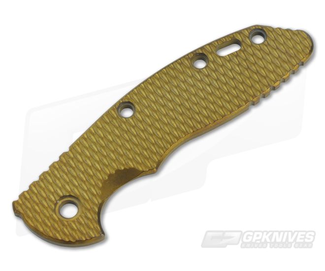 Hinderer Knives Bronze Titanium Handle Scale for XM-18 3.5" Textured - HK-0225