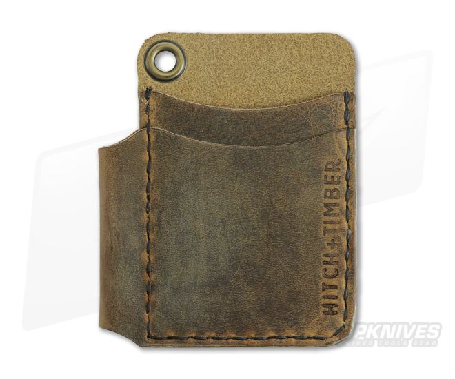 Hitch & Timber Scrawllet EDC Utility Wallet Pen Holder Crazy Horse Leather - HT-SCRAWLETT-CH