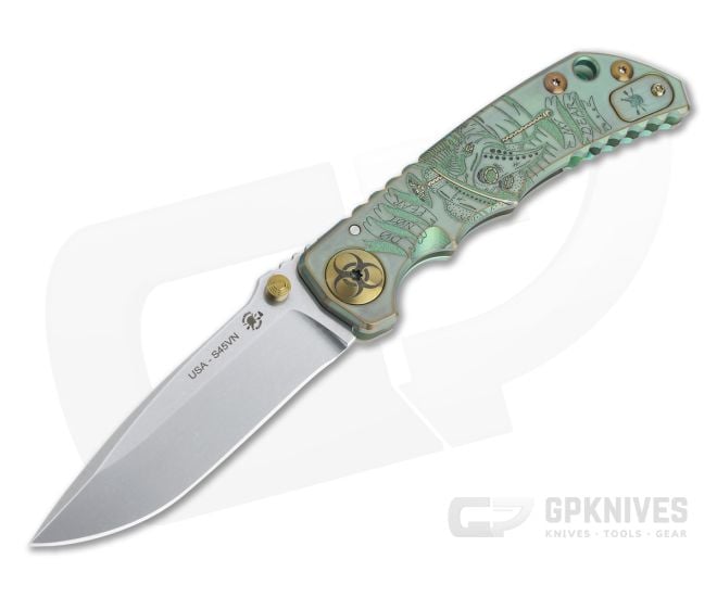 Spartan Harsey Folder Special Edition Plague Doctor Stonewashed S45VN - SB-SF5-013