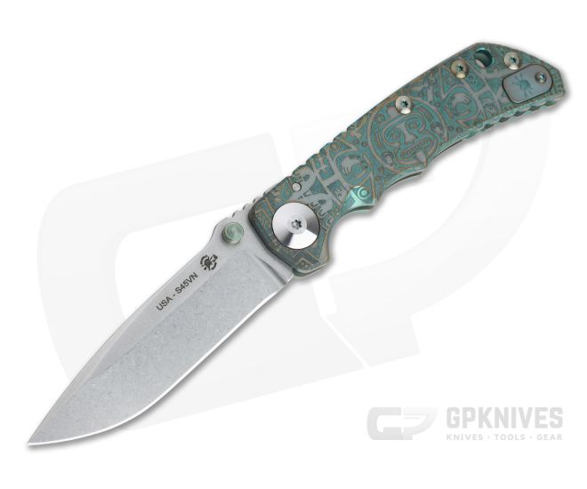 Spartan Harsey Folder Special Edition Green Mayan Stonewashed S45VN - SB-SF5-016