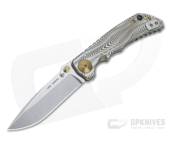 Spartan Harsey Folder Special Edition Bronze Sound Wave Stonewashed S45VN - SB-SF5-021