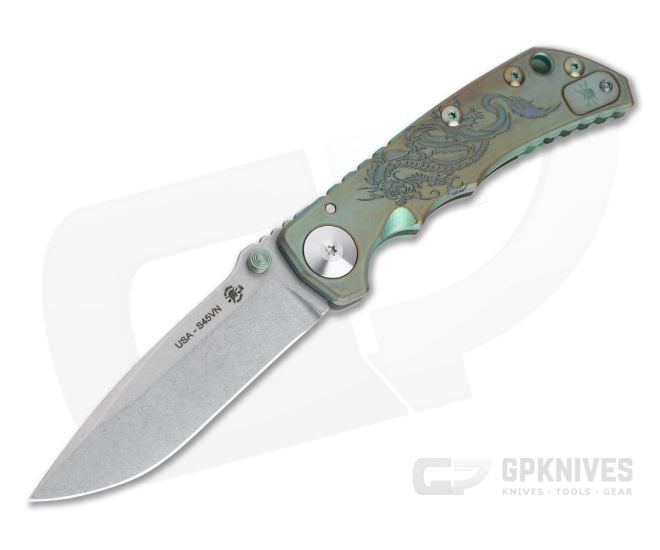Spartan Harsey Folder Special Edition Green Dragon Stonewashed S45VN - SB-SF5-023