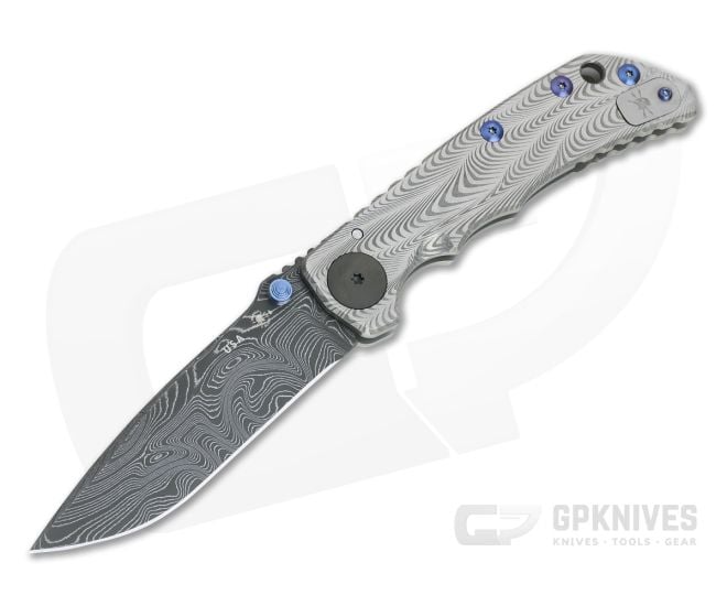 Spartan Harsey Folder Special Edition Sound Wave Nichols Damascus Folder 031 - SB-SF5-031